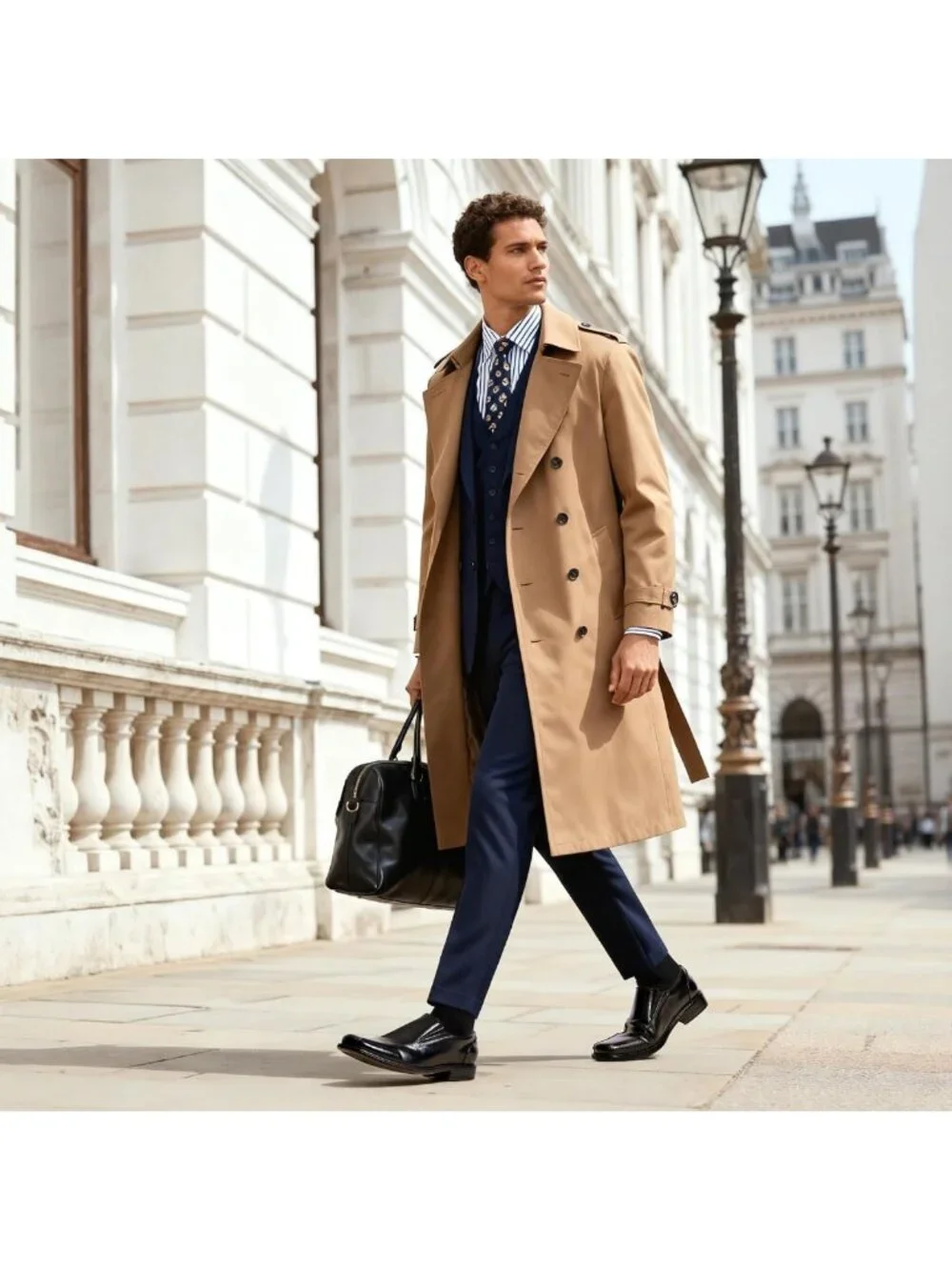 Men's Slip-On Dress Loafers | Formal Classic Square Toe Shoes for Office